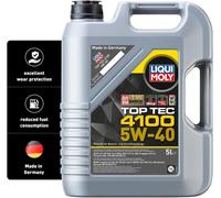 LIQUI MOLY Top Tec 4100 5W-40 | 5 L | Synthesis technology motor oil | SKU: 951
