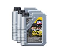 Liqui Moly Top Tec 4110 5W40 Engine Oil Acea C3 Bmw Ll-04 Vw 511 Mb 229.31 3X1L