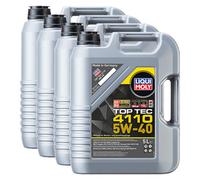 Liqui Moly Top Tec 4110 5W40 Engine Oil Acea C3 Bmw Ll-04 Vw 511 Mb 229.31 4X5L