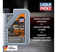 LIQUI MOLY Top Tec 4200 5W-30 New Generation | 1 L | Synthesis technology motor