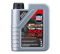 Liqui Moly Top Tec 4300 5W-30 | 1 L | Synthesis Technology Engine Oil | Item No.: 3740
