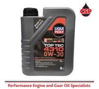 Liqui Moly Top Tec 4310 0W-30 Semi Synthetic C2 Oil. 1 Litre. PSA Approved 0W30