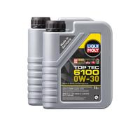 Liqui Moly Top Tec 6100 0W30 Fully Synthetic Engine Oil Acea C2 Api Sp 2X1L