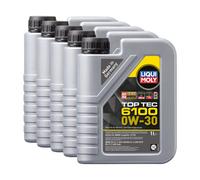 Liqui Moly Top Tec 6100 0W30 Fully Synthetic Engine Oil Acea C2 Api Sp 5X1L