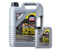 Liqui Moly Top Tec 6100 0W30 Fully Synthetic Engine Oil Acea C2 Api Sp 6L