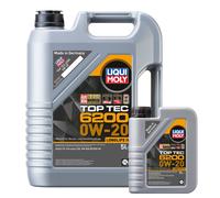 Liqui Moly TOP TEC 6200 0W-20 Fully Synthetic Engine Oil ACEA C5 Vw 508/509 6L
