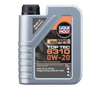LIQUI MOLY Top Tec 6310 0W-20 | 1 L | Synthesis Technology Engine Oil | Item No.: 21875