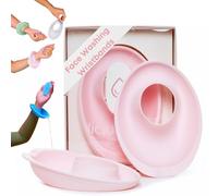 LiquiBands Face Washing Wristbands - No More Wet Sleeves - Silicone Spa Bands to Catch Water Drips - Travel Accessory, Esthetician Essential, & Teen Gift for Skincare Routine (Blush Pink, 1 Pair)