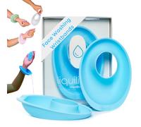 LiquiBands Face Washing Wristbands - No More Wet Sleeves - Silicone Spa Bands to Catch Water Drips - Travel Accessory, Esthetician Essential, & Teen Gift for Skincare Routine (Sky Blue, 1 Pair)