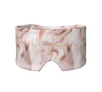 Liquid Abstract Marble with Rose Gold Glitter Splatter Texture, Full Eye Covers Light Blocking Eye Mask Sleep Eye and Ear Muffs