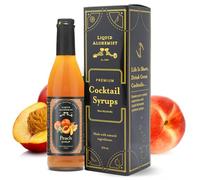 Liquid Alchemist Peach Syrup for Drinks - Real Ingredients Make Our Peach Puree For Cocktails A Perfect Peach Bellini Blend - Our Peach Flavoured Syrup Is GMO Free