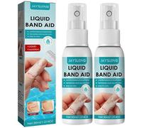 Liquid Bandage Spray,30ml Liquid Skin Bandage,Skin Liquid Bandage Spray, Quick-Dry Spray Plasters for Wounds, Liquid Bandage Spray, for Minor Cuts, Scrapes, Wounds, Cracked Skin (2 Packs)
