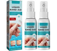 Liquid Bandage Spray, Liquid Band Aid, Quick-Dry Spray Plasters for Wounds, Waterproof Bandage for Scrapes and Minor Cuts (2pcs)