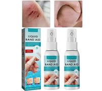Liquid Bandage Spray,Liquid Skin Bandage Bandaids,Waterproof Liquid Bandage,Helps Allow Healing of Painful, Cracked Skin (2 Pcs)
