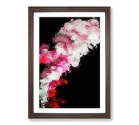Liquid Bloom in Abstract Framed Print | A2 Walnut Framed Wall Art | Ready to Hang | Abstract Fantasy Picture | Living Room Bedroom Lounge Office