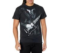 Liquid Blue Ac/dc Angus Young Suit Jacket Short Sleeve T-Shirt, Black, XL