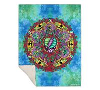 Liquid Blue Grateful Dead Celtic Mandala Warm Coral Fleece Throw Blanket, Multi, 50" X 60" (81019-960-50" X 60")