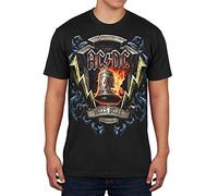 Liquid Blue Men's Ac/DC-Hells Bells Shield T-Shirt, Black, Medium