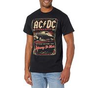 Liquid Blue Men's AC/DC Speed Shop T-Shirt, Black, Medium