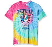Liquid Blue Men's Grateful Dead Amer Music Hall Spiral T-Shirt, Multi Tie Dye, XL