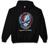 Liquid Blue Men's Grateful Dead Bertha SYF Hood Pullover Hoodie T-Shirt, Black, XL