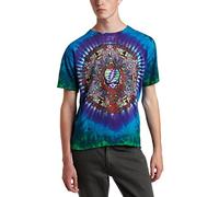 Liquid Blue Men's Grateful Dead Celtic Mandala Tie Dye T-Shirt, Multi, XL