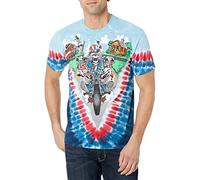 Liquid Blue Men's Grateful Dead-Moto Sam T-Shirt, Tie Dye, XL