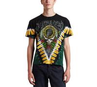 Liquid Blue Men's Grateful Dead Shamrock Tie Dye T-Shirt, Multi, Medium