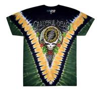 Liquid Blue Men's Grateful Dead Shamrock Tie Dye T-Shirt, XXXL