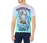 Liquid Blue Men's Grateful Dead Ship of Fools T-Shirt, Multi, X-Large, Multi, XL