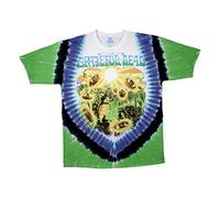 Liquid Blue Men's Grateful Dead Sunflower Terrapin Short Sleeve T-Shirt, Tie Dye/Multi, S