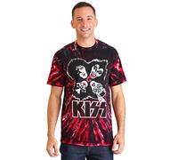 Liquid Blue Men's Hendrix James Marshall Hendrix Short Sleeve T-Shirt, Multi Tie Dye, Large