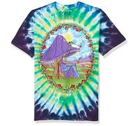 Liquid Blue Men's Mushroom Haven T-Shirt, Tie Dye, XL