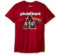 Liquid Blue Men's Pink Floyd Dark Side Retro Short Sleeve T-Shirt, Red Heather, S