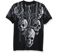 Liquid Blue Men's Plus-Size Hanging Out T-Shirt, Black, XL