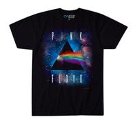 Liquid Blue Men's Plus Size Pink Floyd Dark Side Space Short Sleeve T-Shirt - Black - XL