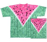 Liquid Blue Men's Watermelon V T-Shirt, Tie Dye, XXL
