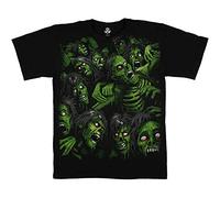 Liquid Blue Men's Zombie Pile T-Shirt, Black, XXL