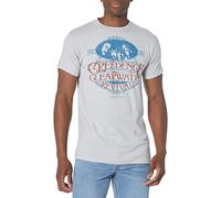 Liquid Blue Unisex-Adult Creedence Clearwater Revival Travelin' Band T-Shirt, Grey, XL