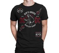 Liquid Blue Unisex's Ac/Dc Australian Hard Rock Dirty Deeds Short Sleeve Tee T-Shirt, Black, Large