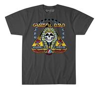 Liquid Blue Unisex's Grateful Dead Egypt 1978 Short Sleeve T-Shirt, Charcoal, Large