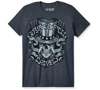 Liquid Blue Unisex's Grateful Dead Memorial Ball Room Short Sleeve T-Shirt, Dark Grey Heather, XXL