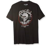 Liquid Blue Unisex's Grateful Dead On The Road Again 1980 SS Tee T-Shirt, Black, Large