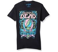 Liquid Blue Unisex's Grateful Dead SYF Blacklight T-Shirt, Black, Large
