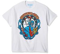 Liquid Blue Unisex's Grateful Dead Vintage Bertha White T-Shirt, XL
