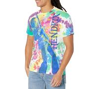 Liquid Blue Unisex's Jimi Hendrix Electric Lady Short Sleeve Tee T-Shirt, Tie Dye, Large