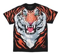 Liquid Blue Unisex's Nature Tiger T-Shirt, Black, XXL