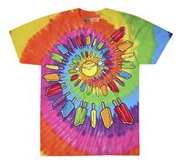 Liquid Blue Unisex's Popsicle Spiral Tie Dye Short Sleeve T-Shirt, Large