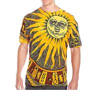 Liquid Blue Unisex's Sun Moon Tie Dye T-Shirt, Large