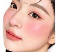 Liquid Blush 2-in-1 - Lip & Cheek Tint, Long-Lasting Hydrating Stain, Dewy Natural Flush, Buildable Watery Texture, Dual-Head Applicator (Lip Brush + Silicone Blender), 6 Colours, 4.5g (# 06)
